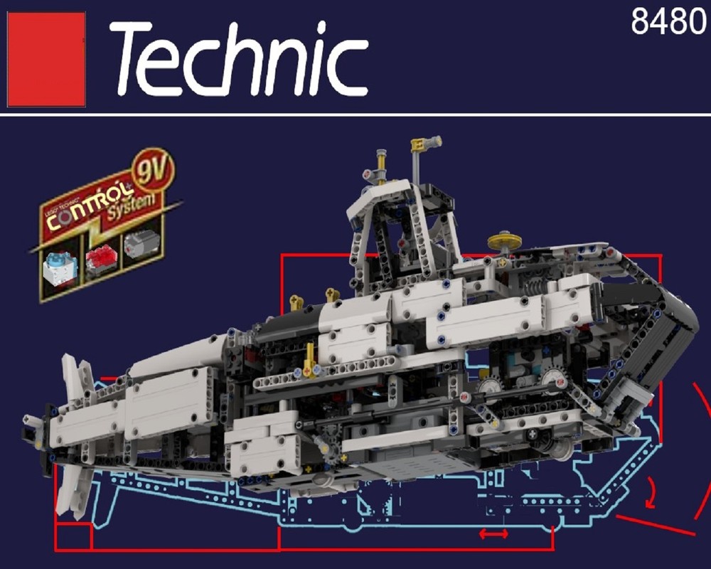 Lego Submarine - Again 8480 model B