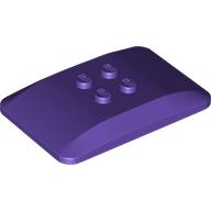 Lego Brick Curved 6 x 4 x 2/3 Quad Curved with 2 x 2 Studs / Dark Purple