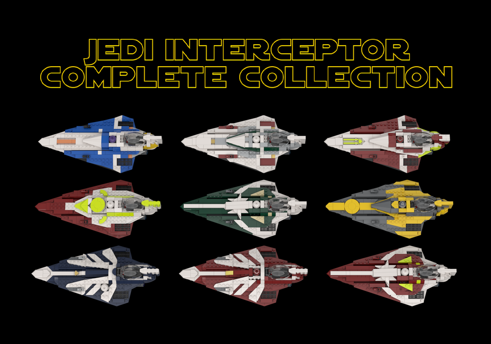 Lego Delta-7/ 7B Interceptor Complete Collection