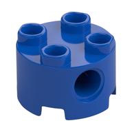 Lego Brick Round 2 x 2, Pin Holes / Blue