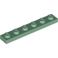 Lego Plate 1 x 6 / Sand Green