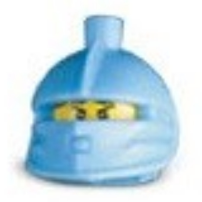 Lego Pen Bead, Helmet and Head, Jayko / Medium Blue