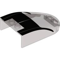 Lego Windscreen 6 x 4 x 1 Curved With Black Print