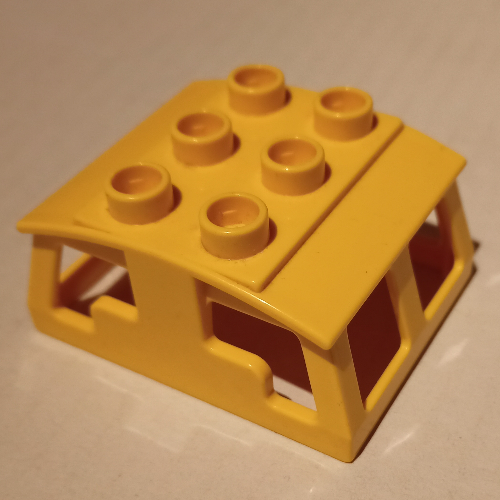 Lego Duplo Train Locomotive Cabin Roof 2 x 3 Studs on Top / Yellow