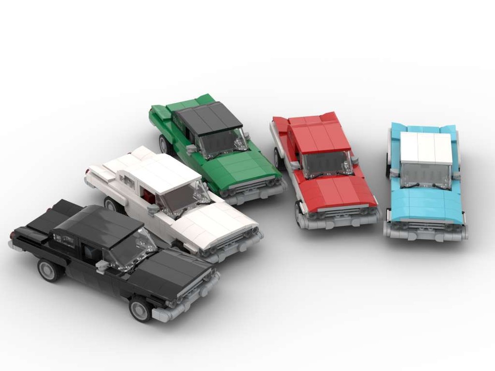 Lego 1960 Bowtie Biscayne - Set of Five Colors