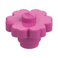 Lego Plant, Flower 2 x 2 - Round [Open Stud] / Medium Dark Pink