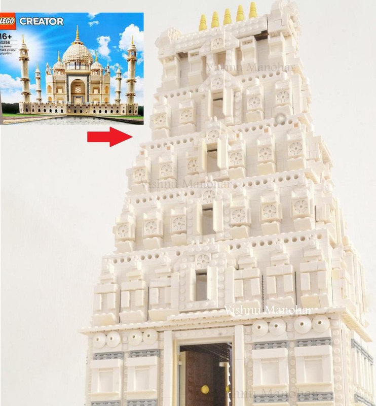 Lego Temple tower 10256 Taj Mahal Alternate