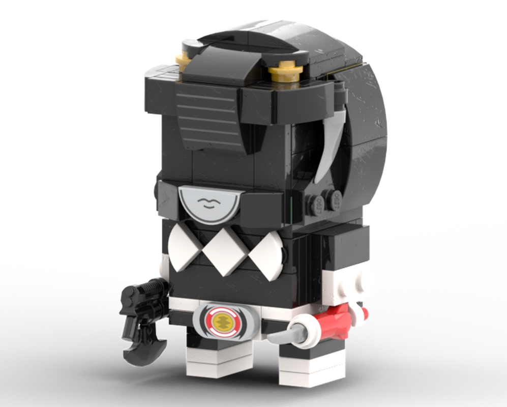 Lego Black Mighty Morphin Power Ranger Brickheadz (MMPR, 恐竜戦隊 ジュウレンジャー, ZyuRanger)