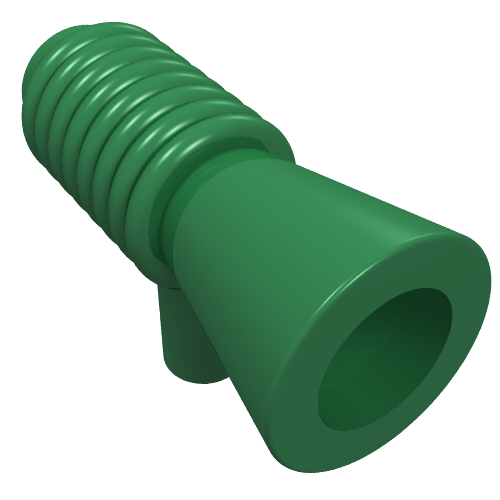 Lego Equipment Weapon, Loudhailer / Speaker / Blaster / Space Gun / Green