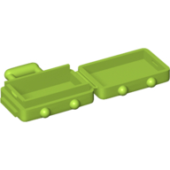 Lego Bag / Suitcase with Long Handle [Opens] / Lime