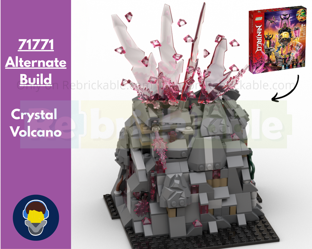 Lego Crystal Volcano - 71771 Crystal King Temple Alt