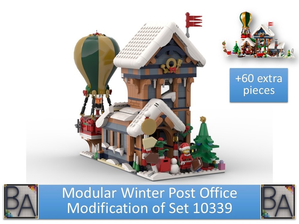 Lego Modular Winter Post Office - Modification of Set 10339