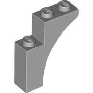Lego Brick Arch 1 x 3 x 3 [Gothic] / Light Bluish Gray