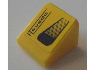 Lego Slope 30 1 x 1 x 2/3 with Air Intake and 'Hevado' Pattern Model Right Side (Sticker) - Set 8154