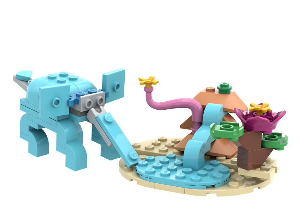 Lego Drinking elephant