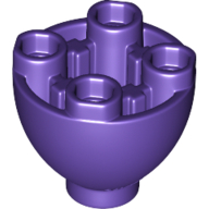 Lego Brick Round 2 x 2 x 1 1/3 Inverted / Dark Purple