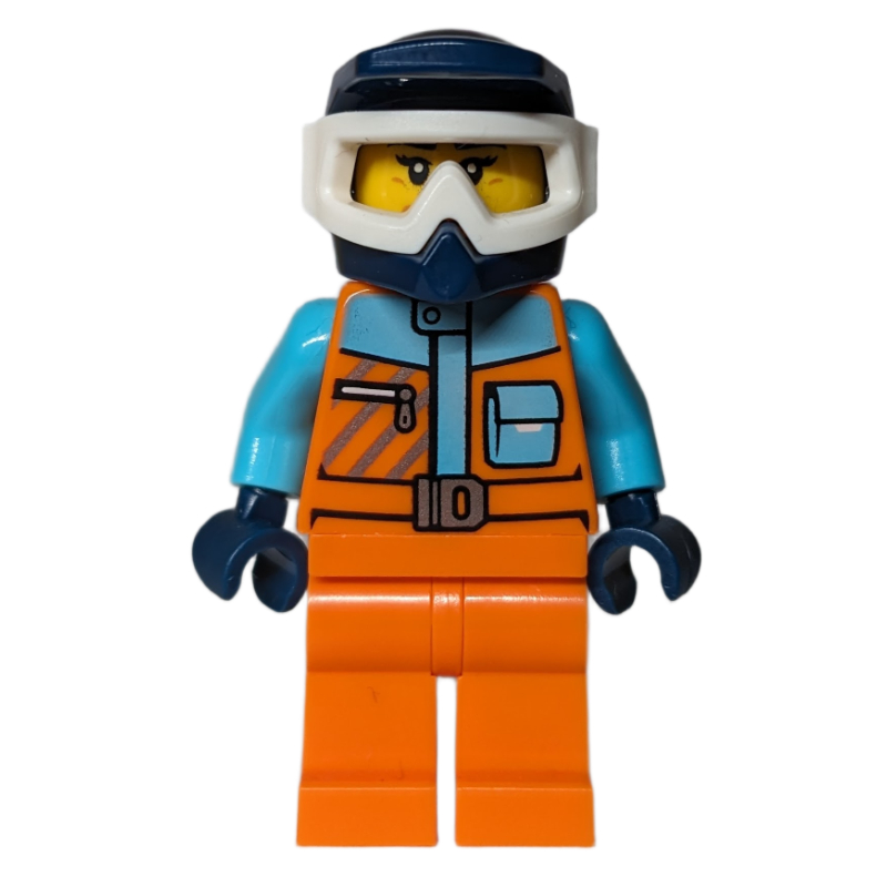 Lego Arctic Explorer, Orange Suit, Helmet