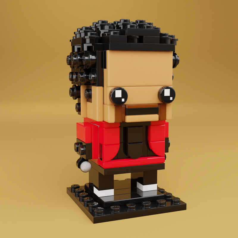 Lego The Weeknd Custom Brickheadz