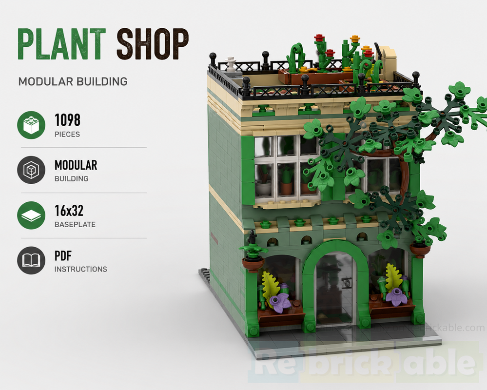Lego Plant Shop Modular Building