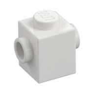 Lego Brick Special 1 x 1 with Studs on 2 Sides / White