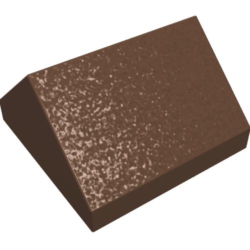 Lego Brick Sloped 45° 2 x 2 Double / Brown