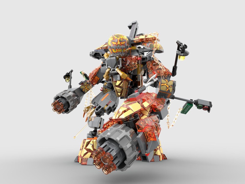 Lego MOC - 76128 x2 Molton man - Alternate Build