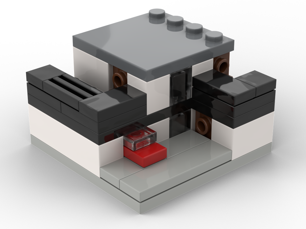 Lego Microscale Modern Home