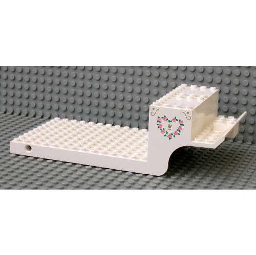 Lego Belville, Vehicle Base, Horse Carriage with Crown and Flower Heart Print