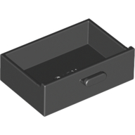 Lego Cupboard 2 x 3 Drawer / Black
