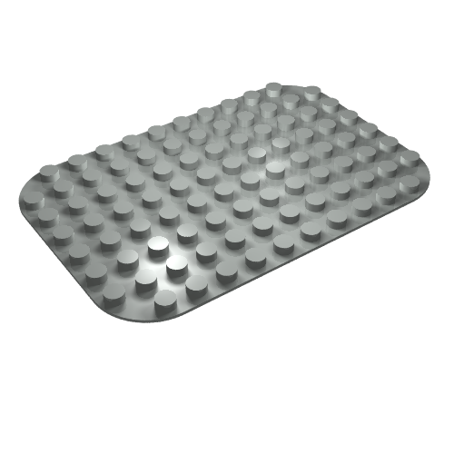 Lego Duplo Baseplate 8 x 12 / Light Gray