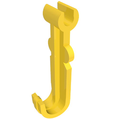 Lego Hook, Wide / Yellow