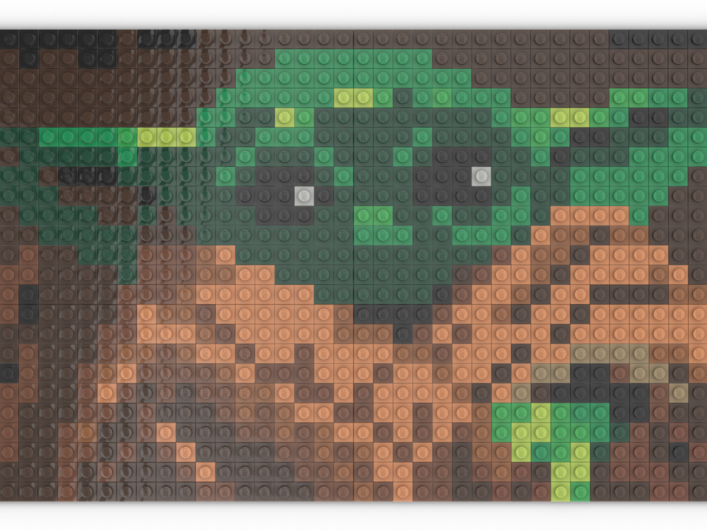 Lego BBY Yoda - The Child Mosaic