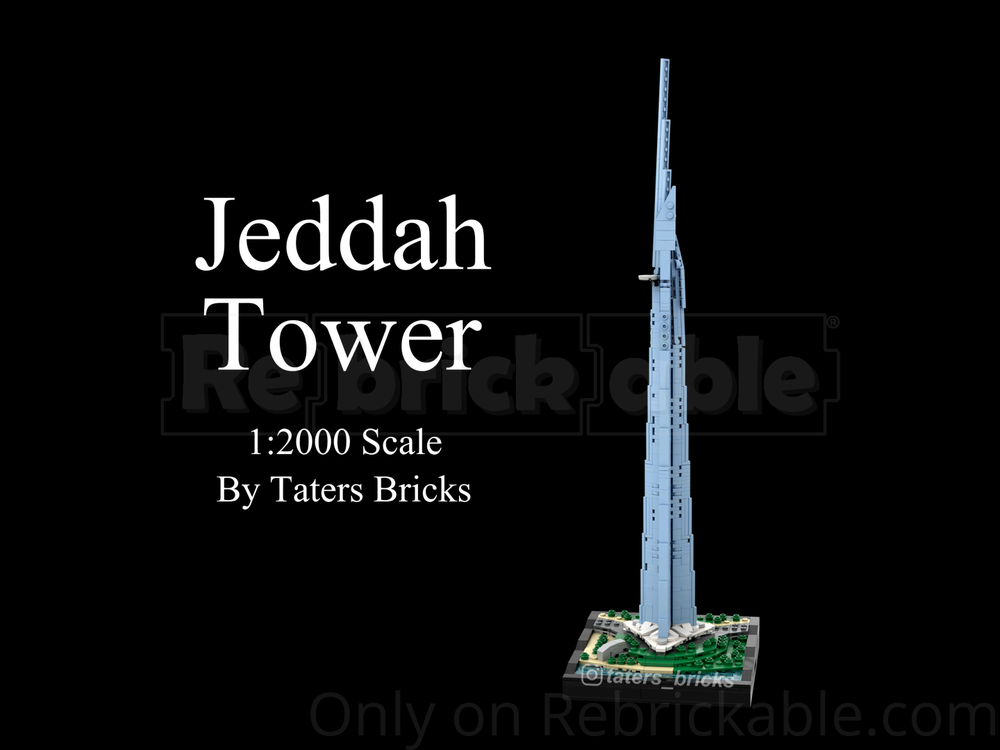 Lego Jeddah Tower 1:2000 Scale