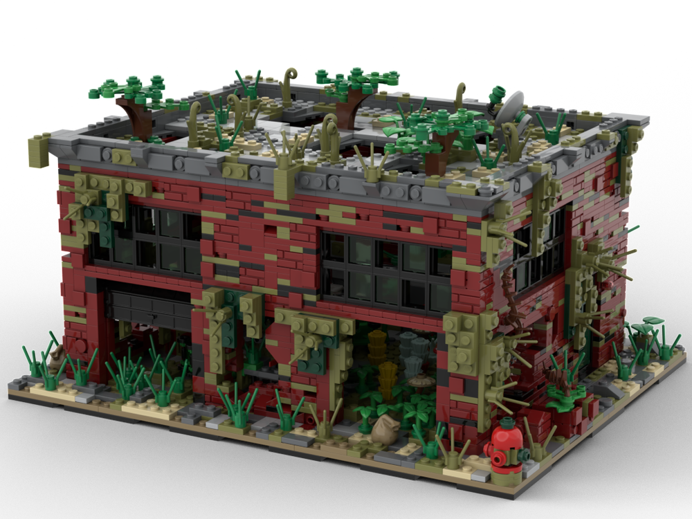 Lego The Last of Us: an abandoned building