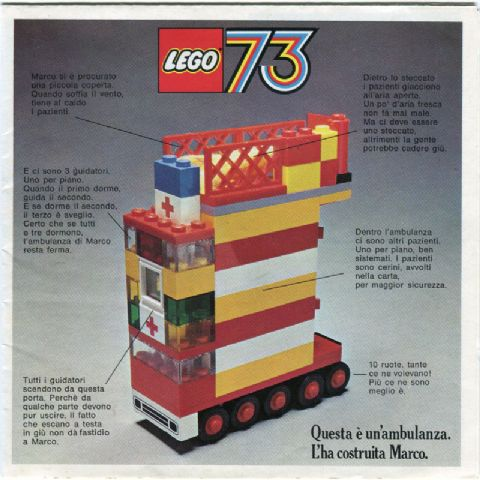 Lego 1973 Medium Italian Foldout (97559-It)