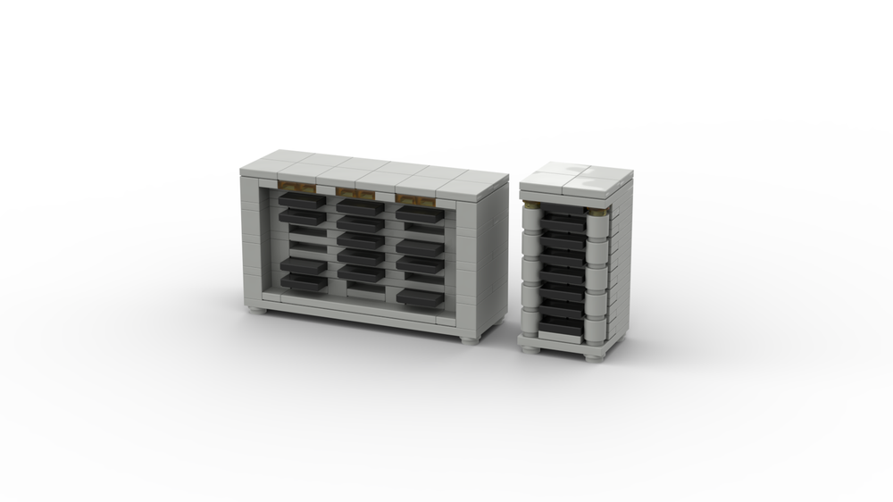 Lego PCS305 Floppy Disk Rack / Storage L & S Classic Space
