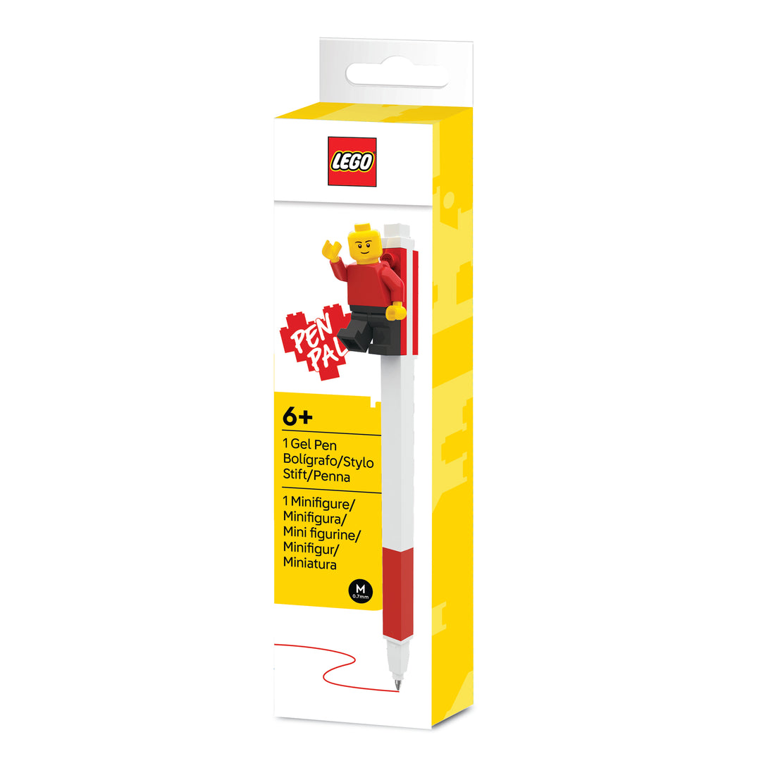 Lego Pen Pal Gel Pen with Minifigure (Red)
