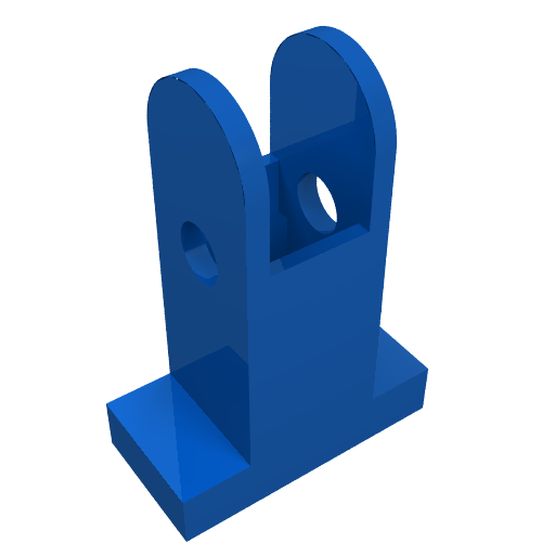 Lego Train Level Crossing Gate Type 1, Base / Blue