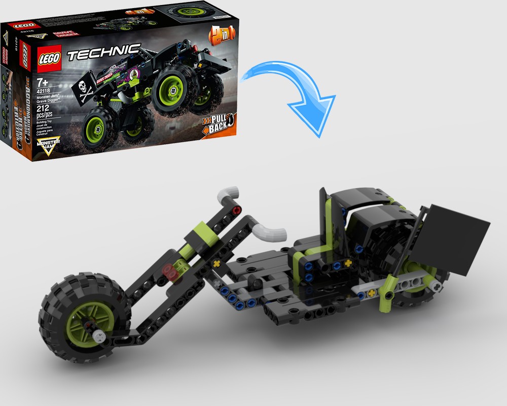 Lego Green Chopper 42118 Alternative.