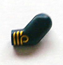 Lego Arm, Left with 3 Gold Stripes Pattern