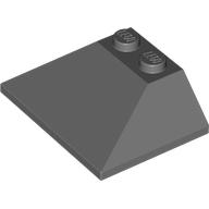 Lego Brick Sloped 45° 3 x 4 Double / 33° / Dark Bluish Gray