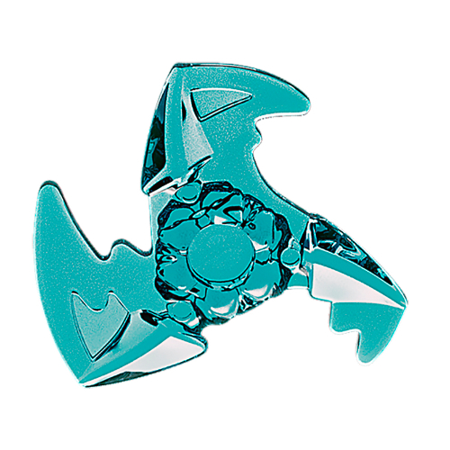 Lego Weapon Throwing Star / Shuriken with Trailing Effect / Trans-Light Blue