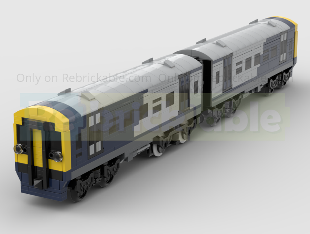 Lego Class 158 Two Carriage DMU Train In South Western Railway Livery