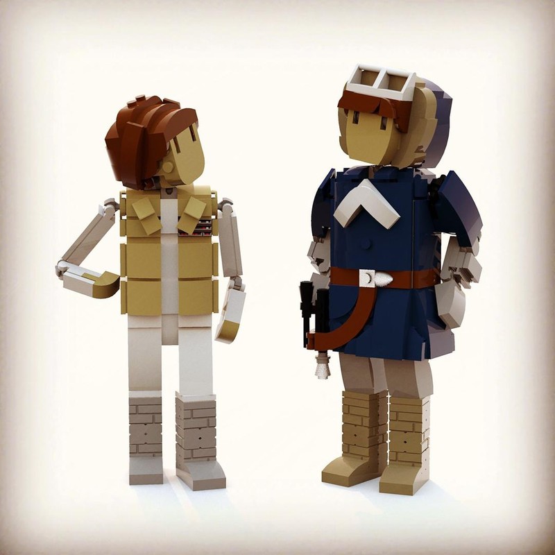 Lego Hoth Leia and Han