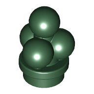 Lego Food Ice Cream Scoops / Dark Green