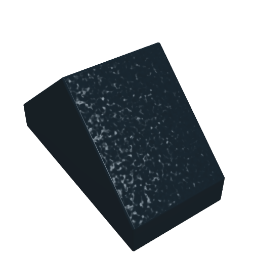 Lego Brick Sloped 45° 2 x 1 Double with Ovoid Bottom Pin / Black