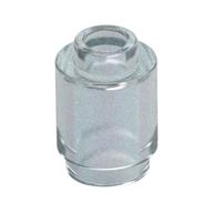 Lego Brick Round 1 x 1 Open Stud / Opal Trans-Clear