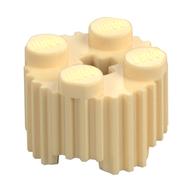Lego Brick Round 2 x 2 [Grill] / Tan