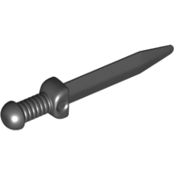 Lego Weapon Sword with Thick Crossguard (Roman Gladius) / Black