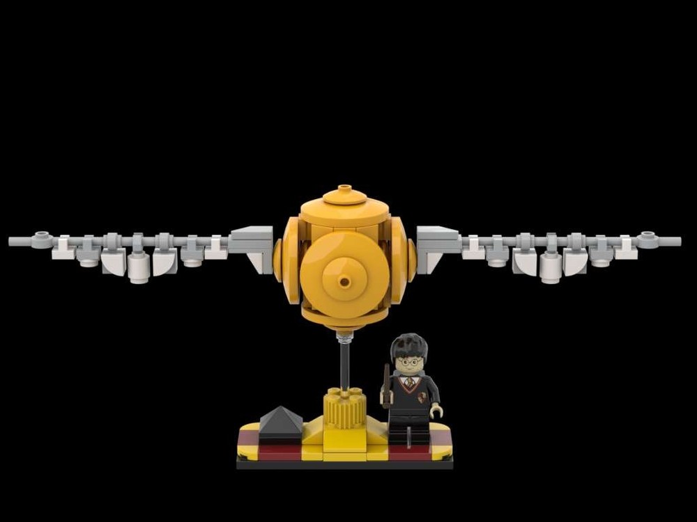 Lego The Golden-Snitch with Resurrection Stone from Harry-Potter